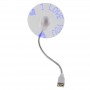 Ventilator USB | brat flexibil | argintiu, 4world 09390